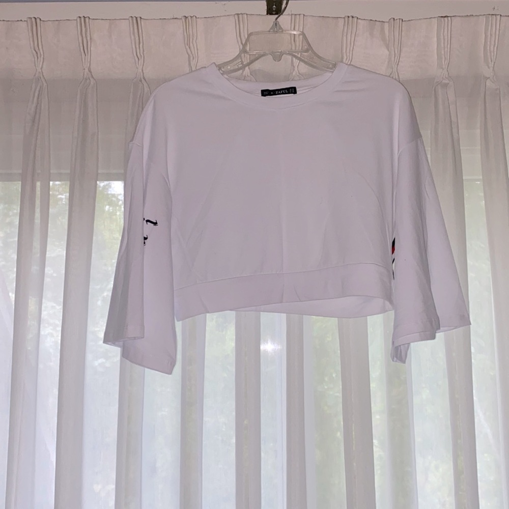Zaful White Crop Top